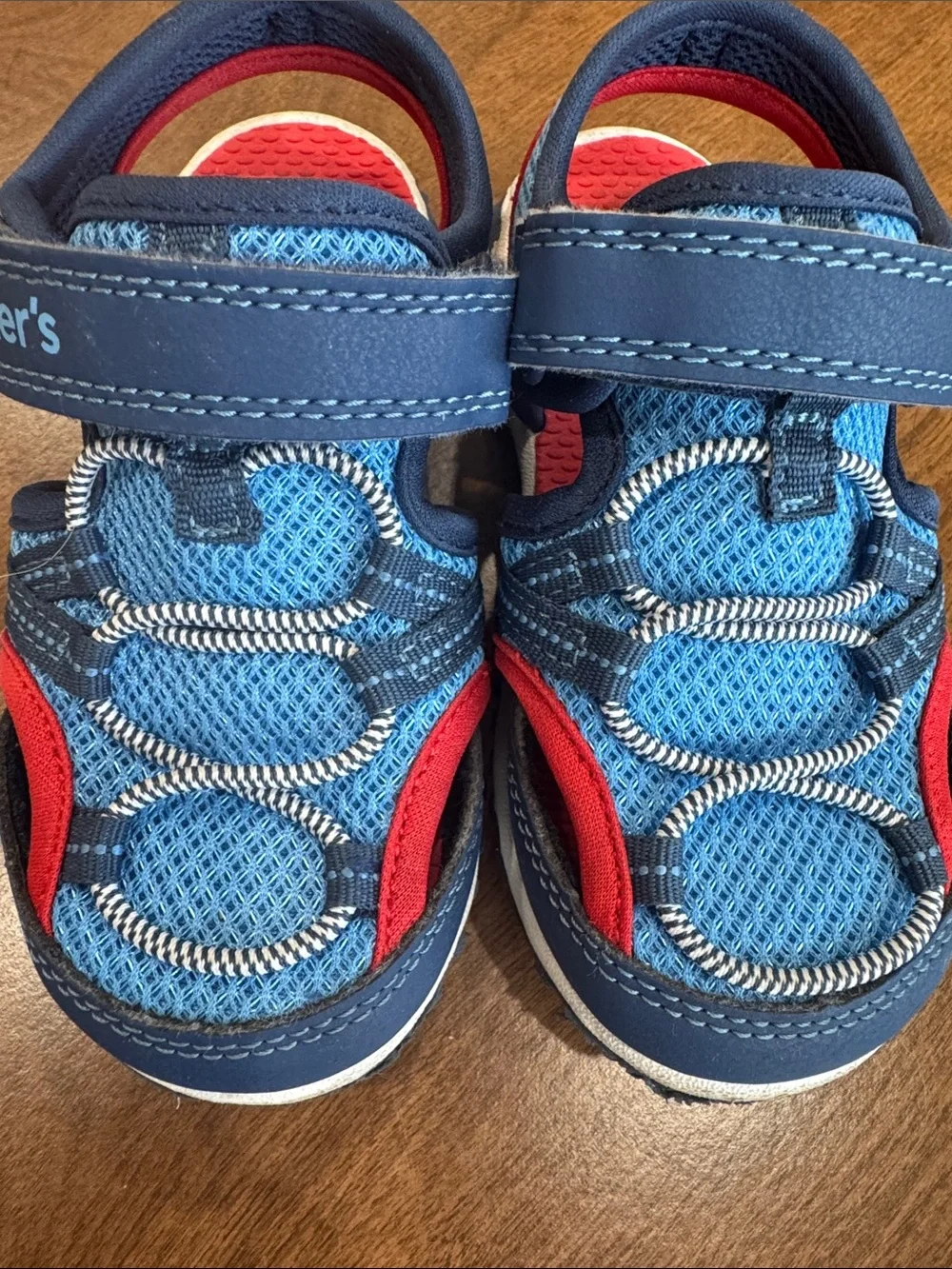 Carter's Blue and Red Toddler Sport Sandals